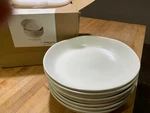 Amorarc 9.75'' Large Pasta Bowls, 38OZ Stoneware Wide Serving Set Of 6. Fixed Price $28.00.