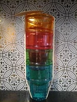 Set Of 4 Acrylic Ice Cream Cone Dishes New By Outdoor Collection. Fixed Price $25.99.
