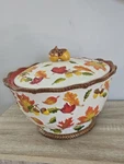 Temp-tations Fall Harvest Acorn Leaves Serving Bowls Set Of 2 3QT & 1. Fixed Price $79.99.