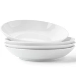 Bone China Pasta Bowls Set Of 4, 23.5OZ Soup White Salad Bowl, 8 Inch P.... Fixed Price $31.45.