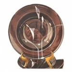 Mikasa Galleria Opus Black FK701 Calla Lily Rimmed Soup Bowl 9.25". Fixed Price $9.25.