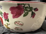 Anthropologie Nathalie Lete Cereal Bowl Titania Heart Love Birds 3D 3.25"HX6"D. Fixed Price $34.99.