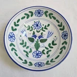 Taste Seller By Sigma Blue Love Birds Serving Bowl Italy 8.25" Diameter Floral. Fixed Price $29.99.