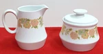 Noritake Progression Sunny Side Sugar Bowl With Lid And Creamer Set Japan. Fixed Price $19.95.