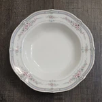 Noritake Rothschild 7293 Soup Bowls 8 1/4 Ivory China Platinum Trim New. Fixed Price $25.95.