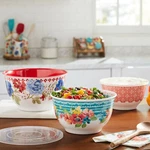 Pioneer Woman Six (6) Piece Nesting Bowl Set Melamine Classic Charm. Fixed Price $38.16.