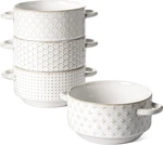 Tauci Soup Bowls With Handles, 20 Oz French Onion Crocks, Stackable. Fixed Price $60.99.
