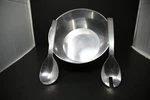 Vera Wang 3 Piece Salad Bowl & Serving Set Vesta Pattern Never Used Macy. Fixed Price $49.49.