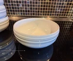 Juliska Bilbao White Truffle Ice Cream / Cereal Bowls Set Of 4 Euc. Fixed Price $49.99.