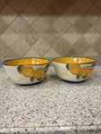 Inhomestylez Valley Zest Lemons Cereal, Soup Bowls. Set Of 2. Never Used.. Fixed Price $25.00.