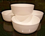 Set Of 4 Lenox Modern White Dessert Cereal Bowl Fine Bone China 6" New. Fixed Price $59.99.