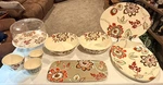 Threshold Lot Of 11 Melamine Floral Serving Bowls, Platters, Covered Cake Server. Fixed Price $79.95.