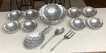 12 Piece Mcm Bruce Fox Pineapple Salad Serving Fruit Bowls Fork Spoon Holder. Fixed Price $499.66.