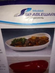 Scooper Dish With Non-skid Base By Maddak Sandstone Ableware 745371000 Skidtrol. Fixed Price $10.35.