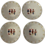 Holiday Style Nutcracker Christmas Soup Cereal Bowls Ceramic 7 Inch Nwt Set Of 4. Fixed Price $30.00.