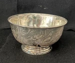 Vintage Gorham Silver Ep YC778 Pedestal Plate 5 Candy/nut Bowl W/pyrex. Fixed Price $35.00.