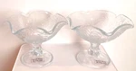 New Southern Living At Home (set Of 2) Victoria Pressed Glass Compotes Poland. Fixed Price $12.00.