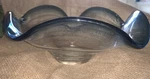 Lenox Organics Blue Hue Abstract Asymmetrical Low Bowl 11 Diam 4.75 New Label. Fixed Price $49.99.
