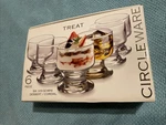 Circleware 6 Piece Glass 3.5 Oz Mini Dessert Cordial Treat Clear Cups New W/box. Fixed Price $15.61.