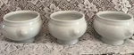 Cac Bright White Lion Head Bouillon Footed Bowl Sold Individually. Fixed Price $16.00.