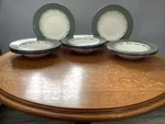 Wedgwood Halford Bone China Rimmed Soup Bowls - Set Of 12. Fixed Price $316.80.