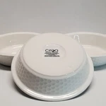 Set Of 3 Ciroa Honeycomb White Porcelain 5.5" Bowls Replacement Textured. Fixed Price $14.99.