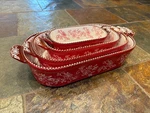 Temp-tations Floral Lace Nesting Serving Bowl Set Of 4 Loaf Shaped. Fixed Price $49.10.