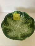 New Primrose Vintage Green Cabbage Leaf Melamine Salad Serving Bowl 10. Fixed Price $29.99.
