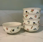 Villeroy & Boch Petite Fleur - Set Of Soup/ Cereal Bowls 4 5/8" Excellent. Fixed Price $84.99.