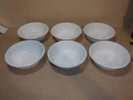 Set Of Zak Design 6" White Bowls Read Desciption. Fixed Price $17.50.