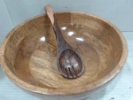 Asis/forparts - Palm Naki Premium Acacia Wood Salad Bowl Set, 3 Piece, 12 X 4. Fixed Price $16.14.