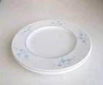 Set 3 Spode Geisha Light Blue Dinner Plates Blanche Chine Copeland England. Fixed Price $40.00.