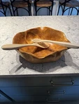 Enrico Handmade Real Wood Salad Bowl. Fixed Price $69.99.