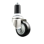 3.5 Inch 316SS Black Polyurethane Wheel Swivel 1-1/2 Expanding Stem Caster. Fixed Price $54.02.