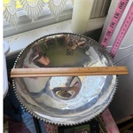 Michael Aram Signed Molten Nut Dish Unisex 11" Silver Polished Beaded Bowl. Fixed Price $125.00.