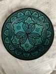 Hand Painted Safi Moroccan Ceramic Decorative Bowl Floral & Geometric 10". Fixed Price $39.99.