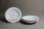 4 Totally Today White Fruit/dessert Bowls With Dot Design. Fixed Price $20.00.