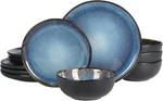 Gibson Elite Nardini 12 Piece (service For 4) Plates And Bowls Reactive Glaze. Fixed Price $94.42.