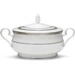 Noritake Odessa Platinum Covered Vegetable Bowl. Fixed Price $280.00.