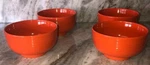 Set Of 4 Royal Norfolk Pumpkin Orange Cereal/serving Ribbed Bowl-rare-brand New. Fixed Price $88.77.