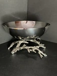 Michael Aram Silver Serving Bowl Coral Ocean Reef Coastal Dinner Ware 12 X 6. Fixed Price $120.00.