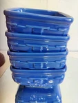 Longaberger Woven Traditions X4" Small Bowl - Cornflower Ova Safe. Fixed Price $49.00.