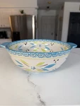 Old World Oceanfetti 6 Quart Stoneware Mixing Bowl. Fixed Price $26.99.