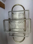 Leonard Mfg Vintage Silverplated Tier Relish 3 Tray Server No. 8816 27. Fixed Price $25.00.