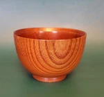 Wood Noodle Bowl Unique Grain Smooth Surface Japanese Style Soup Salad X 3.5". Fixed Price $14.10.