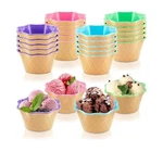 Toflen 12 Pack Plastic Ice Cream Bowls With Spoons-birthday, Party, Kids. Fixed Price $15.00.