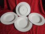 Revol White Porcelain Soup Plates 4 -set, 12 Inch 10.5OZ. Fixed Price $65.00.