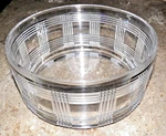 Rare Retired Ralph Lauren Crystal Glen Plaid/large Centerpiece Bowl 4 1/2" X 10". Fixed Price $269.99.