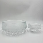 Iittala Ultima Thule Footed Glass Serving Bowl Tapio Wirkkala Finland /tea Light. Fixed Price $82.50.