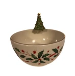 New Lenox Holiday Tree Figural Ceramic Candy Dish Bowl 5.5". Fixed Price $29.99.